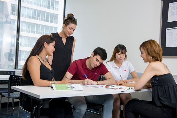 Estudiantes practicando en el extranjero